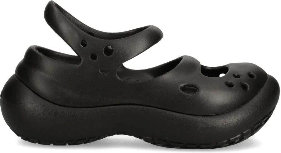 Crocs Phaedra geperforeerde slip-ons Zwart