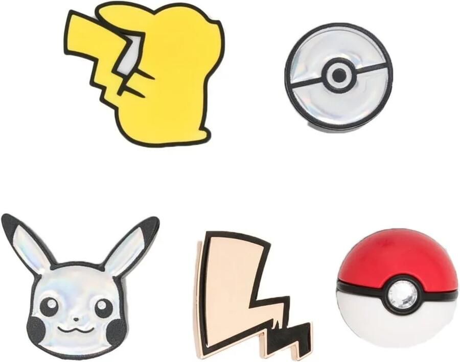 Crocs Pokemon vijf bedels Zilver