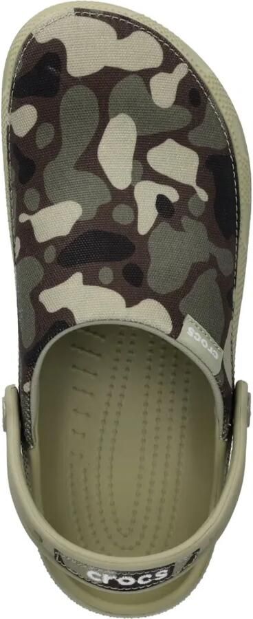 Crocs Slingback slippers met camouflageprint Groen