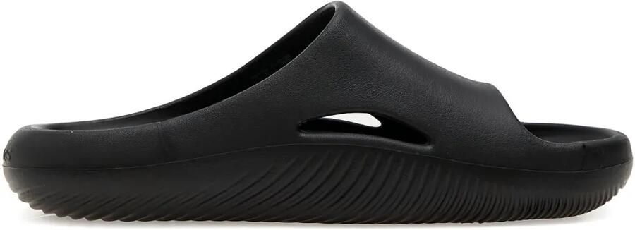 Crocs Slippers met geribbelde zool en uitgesneden details Zwart