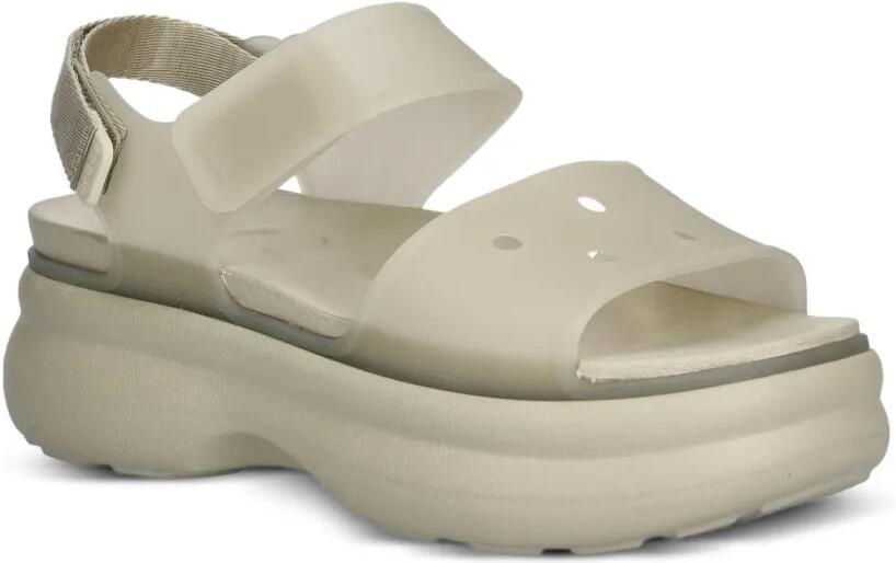 Crocs Soho Frosted Y Strap sandalen met plateauzool Beige - Foto 3