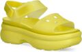 Crocs Soho Frosted Y Strap sandalen met plateauzool Geel - Geel
