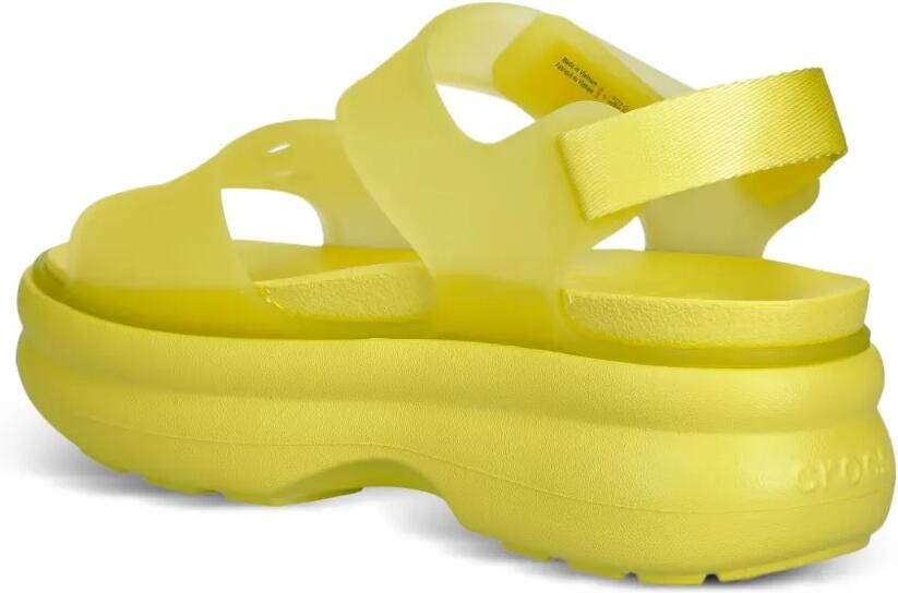 Crocs Soho Frosted Y Strap sandalen met plateauzool Geel - Foto 4