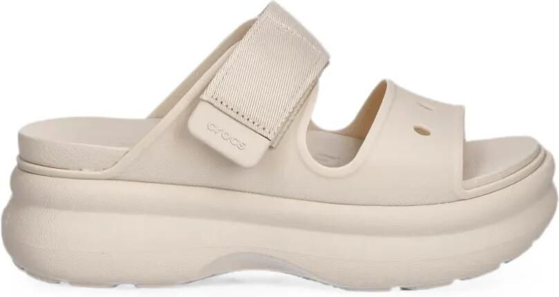 Crocs Soho klompen met plateauzool en twee banden Beige