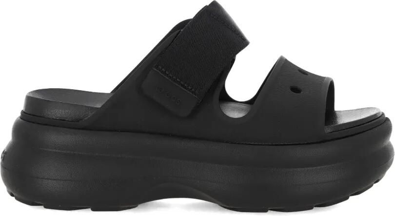 Crocs Soho Two Strap sandalen met plateauzool Zwart