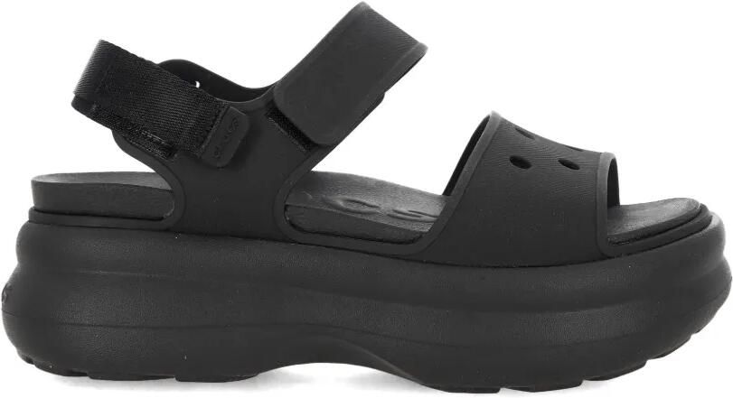 Crocs Soho Y-Strap sandalen met plateauzool Zwart