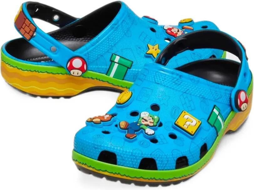 Crocs Super Mario Classic Clog sneakers Blauw