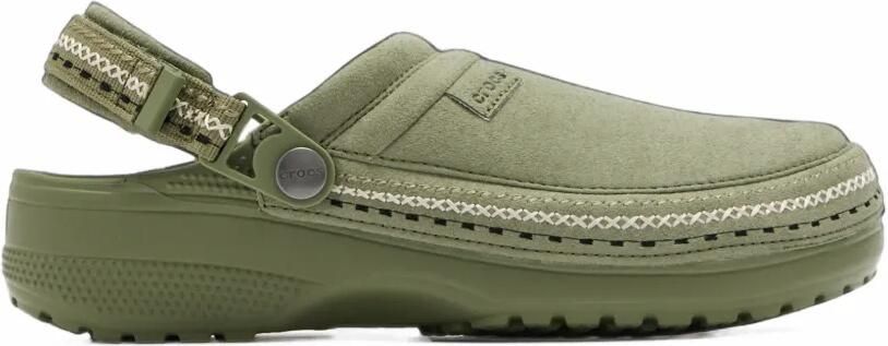 Crocs Instappers met sierstiksels Groen