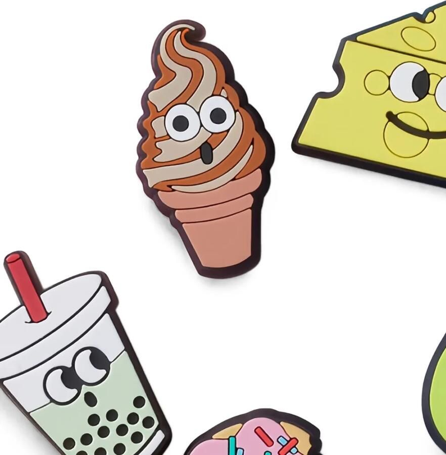 Crocs Vijf Lights Up Food Friends Jibbitz schoenaccessoires Geel - Foto 2