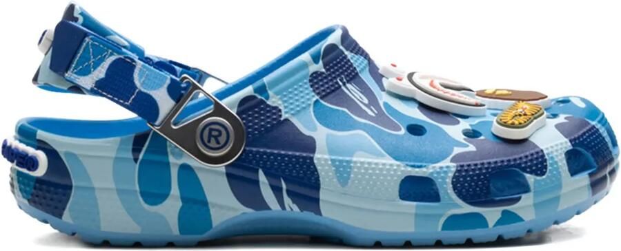 Crocs x A Bathing Ape Clog "Blue Camo" sneakers Blauw