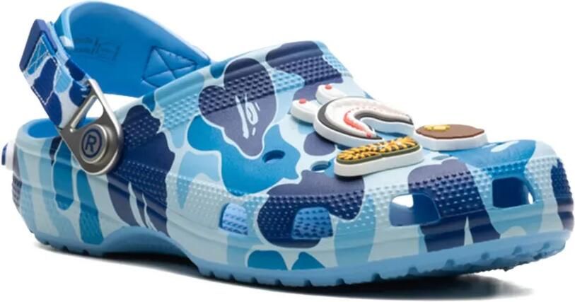Crocs x A Bathing Ape Clog "Blue Camo" sneakers Blauw - Foto 2