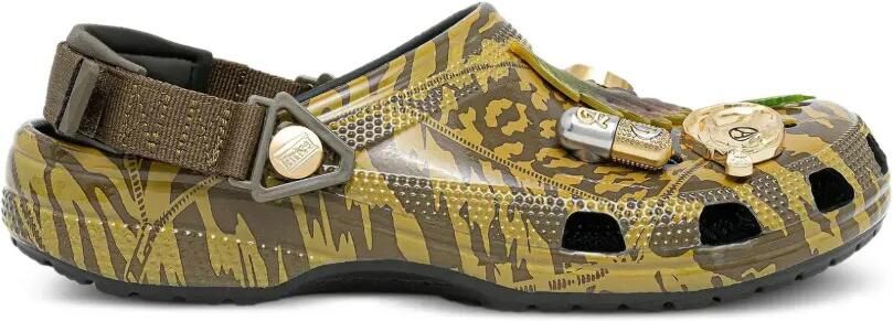 Crocs x Aries Arise Classic klompen verfraaid met Jibbitz™-camouflageprint Groen