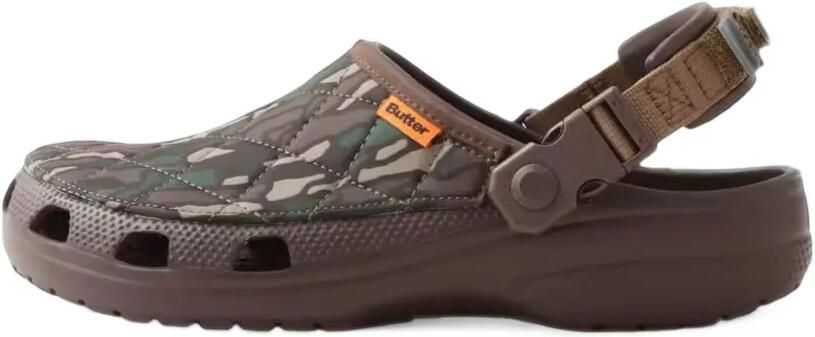Crocs x Butter Goods Classic gewatteerde muiltjes Bruin