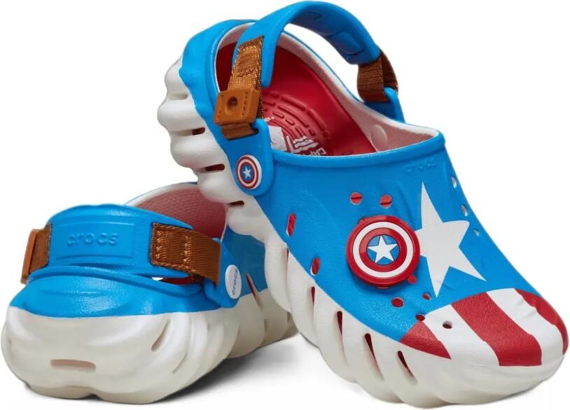 Crocs x Echo Marvel Captain America clogs Blauw - Foto 2