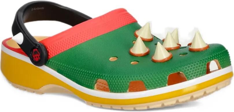 Crocs x Nintendo Bowser spiked-embellished clogs Groen - Foto 3