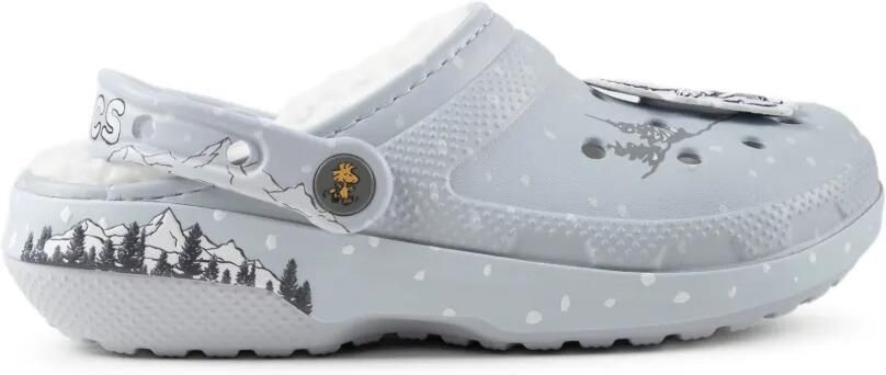 Crocs x Peanuts klompen met logoprint Grijs