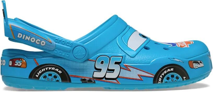 Crocs x Pixar Classic Lightning McQueen Dinoco muiltjes Blauw
