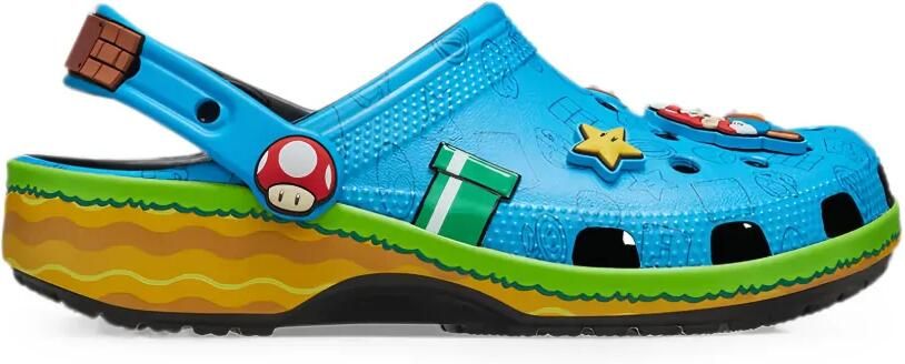 Crocs x Super Mario Classic verfraaide klompen Blauw