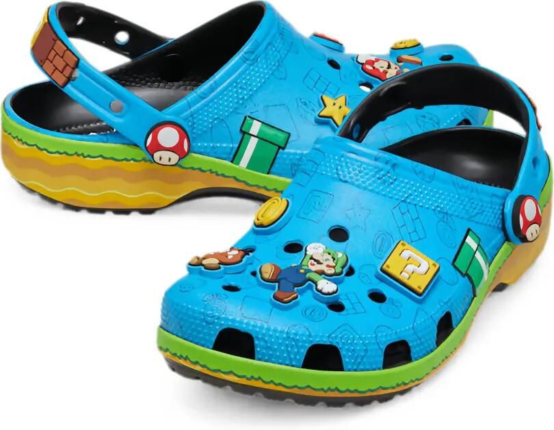Crocs x Super Mario Classic verfraaide klompen Blauw - Foto 2