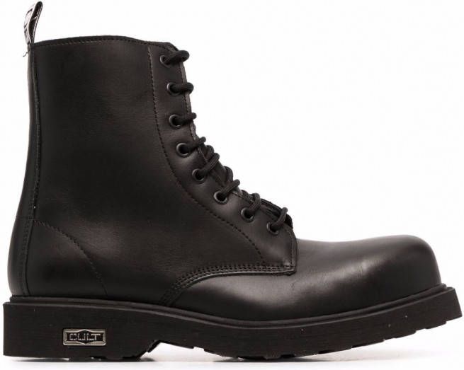 Cult Combat boots met veters Zwart