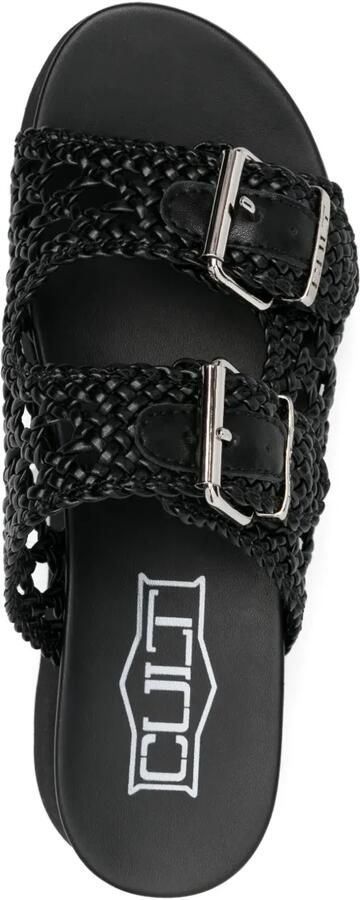 Cult 40 mm gevlochten sandalen Zwart - Foto 3