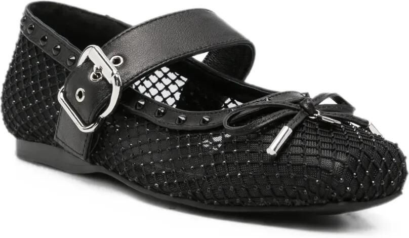 Cult Ballerina's verfraaid met studs Zwart - Foto 2