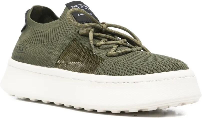 Cult Blackstar 4498 ribgebreide sneakers Groen - Foto 2