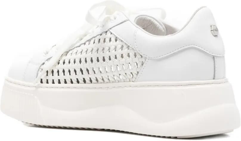 Cult Geperforeerde leren sneakers Wit - Foto 3