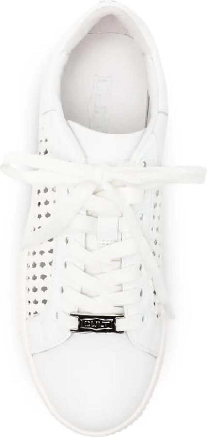 Cult Geperforeerde leren sneakers Wit - Foto 2