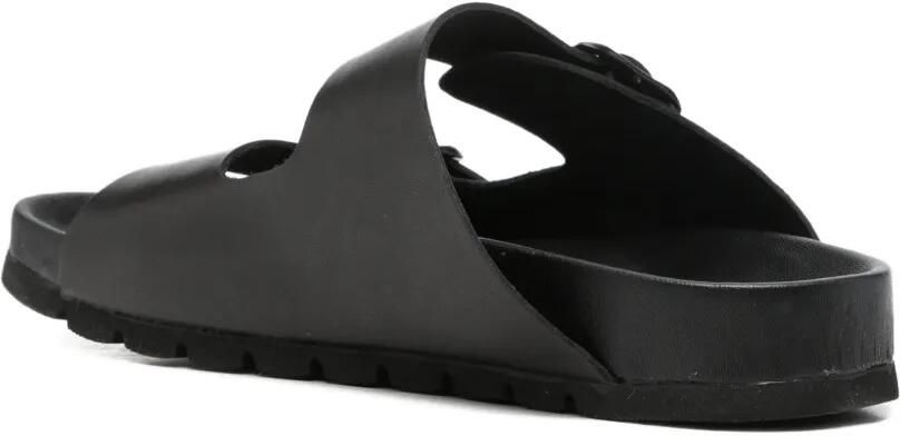 Cult Leren sandalen met gesp Zwart - Foto 4
