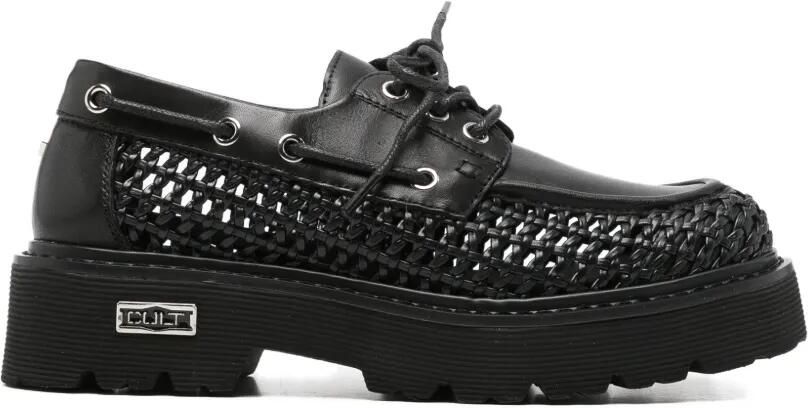 Cult Leren sneakers Zwart