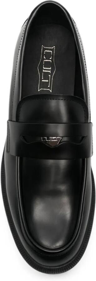 Cult Loafers met logoplakkaat Zwart - Foto 4