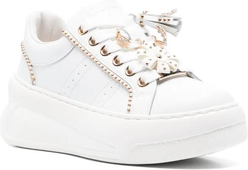 Cult Nirvana leren sneakers verfraaid met studs Wit - Foto 3