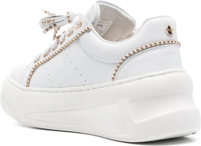 Cult Nirvana leren sneakers verfraaid met studs Wit - Foto 2