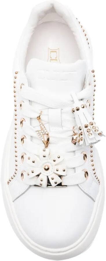 Cult Nirvana leren sneakers verfraaid met studs Wit - Foto 4