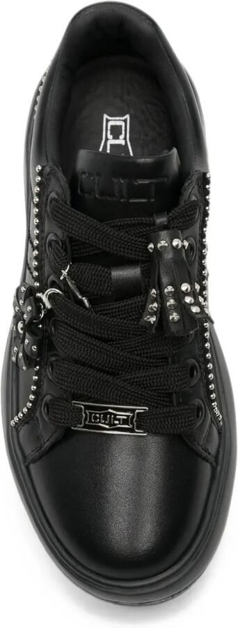 Cult Nirvana leren sneakers verfraaid met studs Zwart - Foto 3