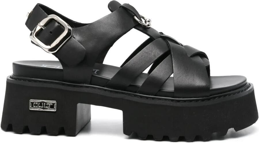 Cult Sandalen met plateauzool Zwart