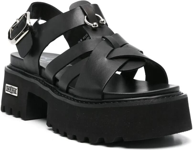 Cult Sandalen met plateauzool Zwart - Foto 2