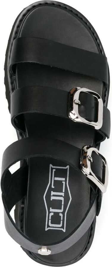 Cult Sandalen met plateauzool Zwart - Foto 4