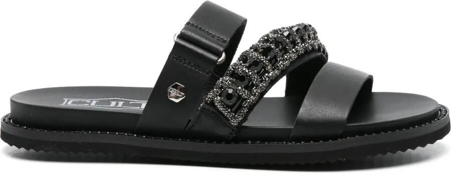 Cult Sandalen verfraaid met stras Zwart