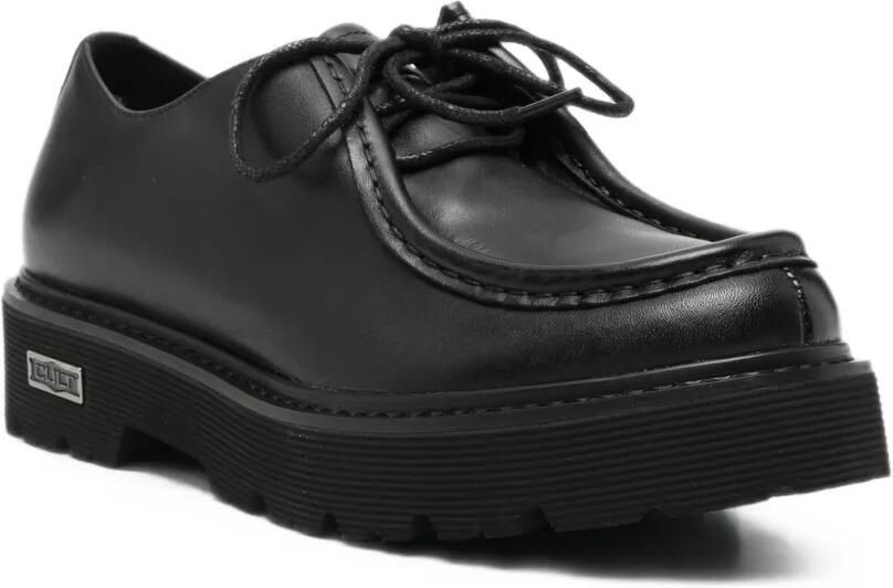 Cult Slash 4546 loafers met plateauzool en veters Zwart