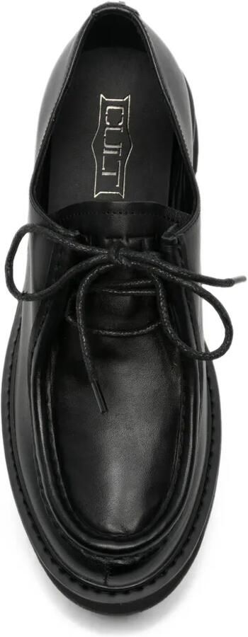 Cult Slash 4546 loafers met plateauzool en veters Zwart - Foto 3