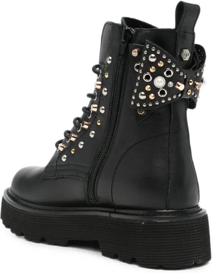 Cult Slash laarzen verfraaid met studs en strikdetail Zwart - Foto 2