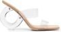 Cult Gaia 90mm transparent high-heel mules Beige - Thumbnail 1