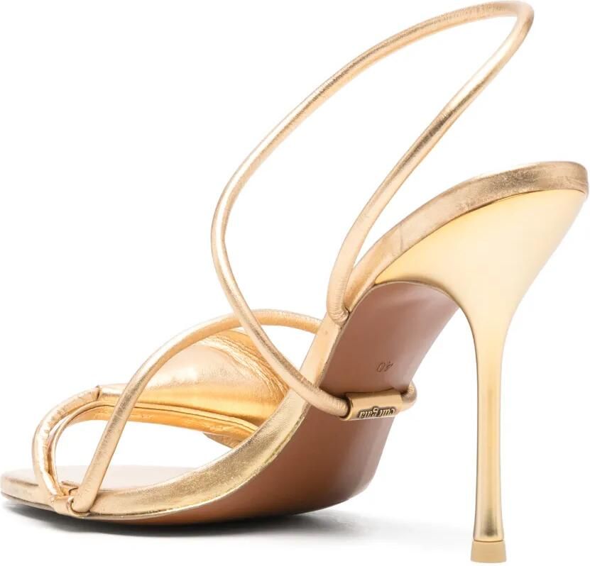 Cult Gaia 110 mm Cassidy sandalen Goud - Foto 2