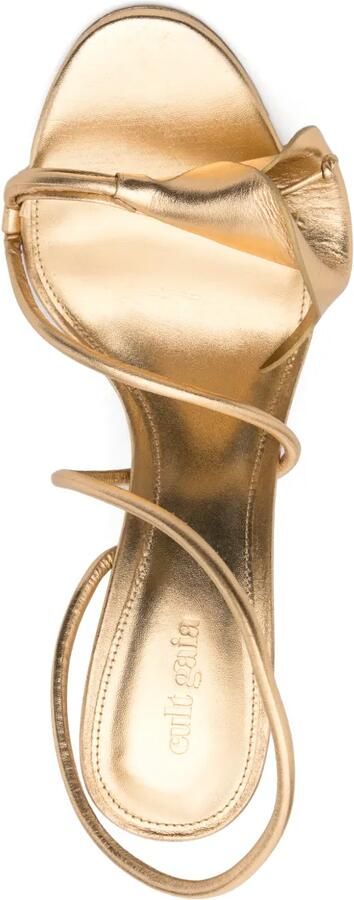 Cult Gaia 110 mm Cassidy sandalen Goud - Foto 4