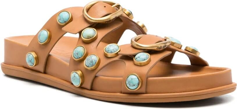 Cult Gaia Blair verfraaide sandalen met gesp Bruin - Foto 4