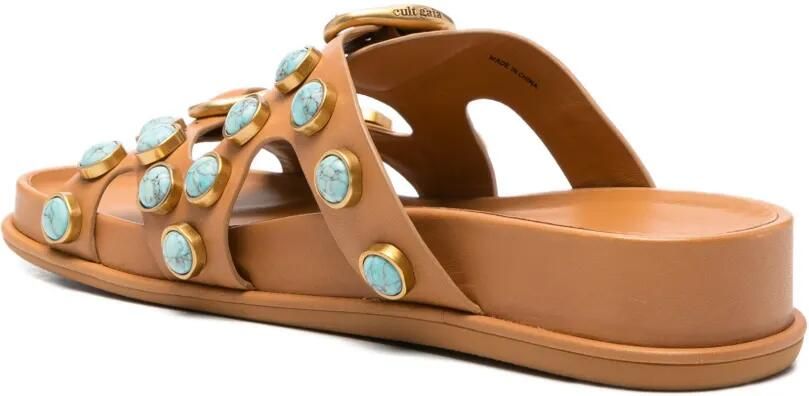 Cult Gaia Blair verfraaide sandalen met gesp Bruin - Foto 3