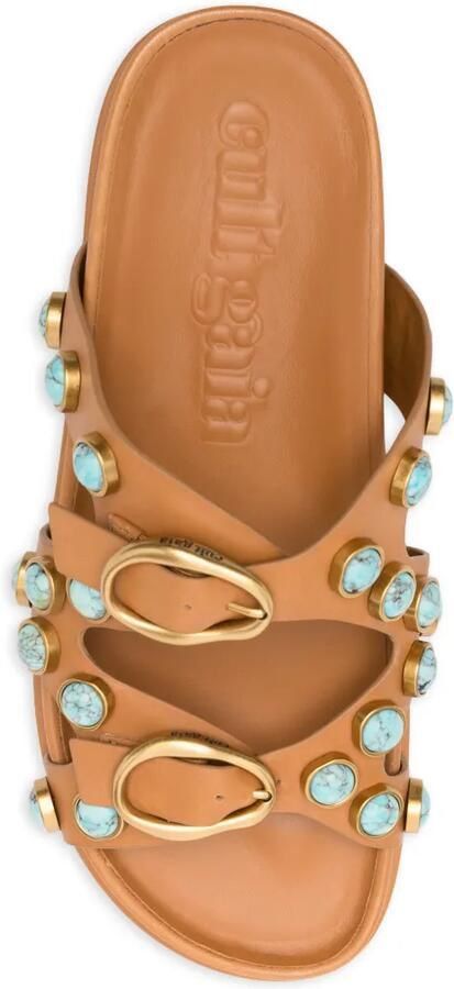 Cult Gaia Blair verfraaide sandalen met gesp Bruin - Foto 2