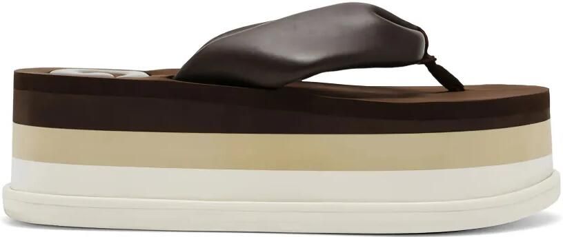 Cult Gaia Gewatteerde sandalen met plateauzool Bruin